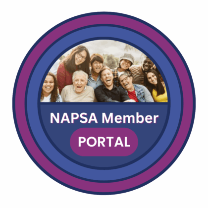 NAPSA Member Portal NAPSA Member Portal Image with circle and a photo of a diverse, intergenerational group