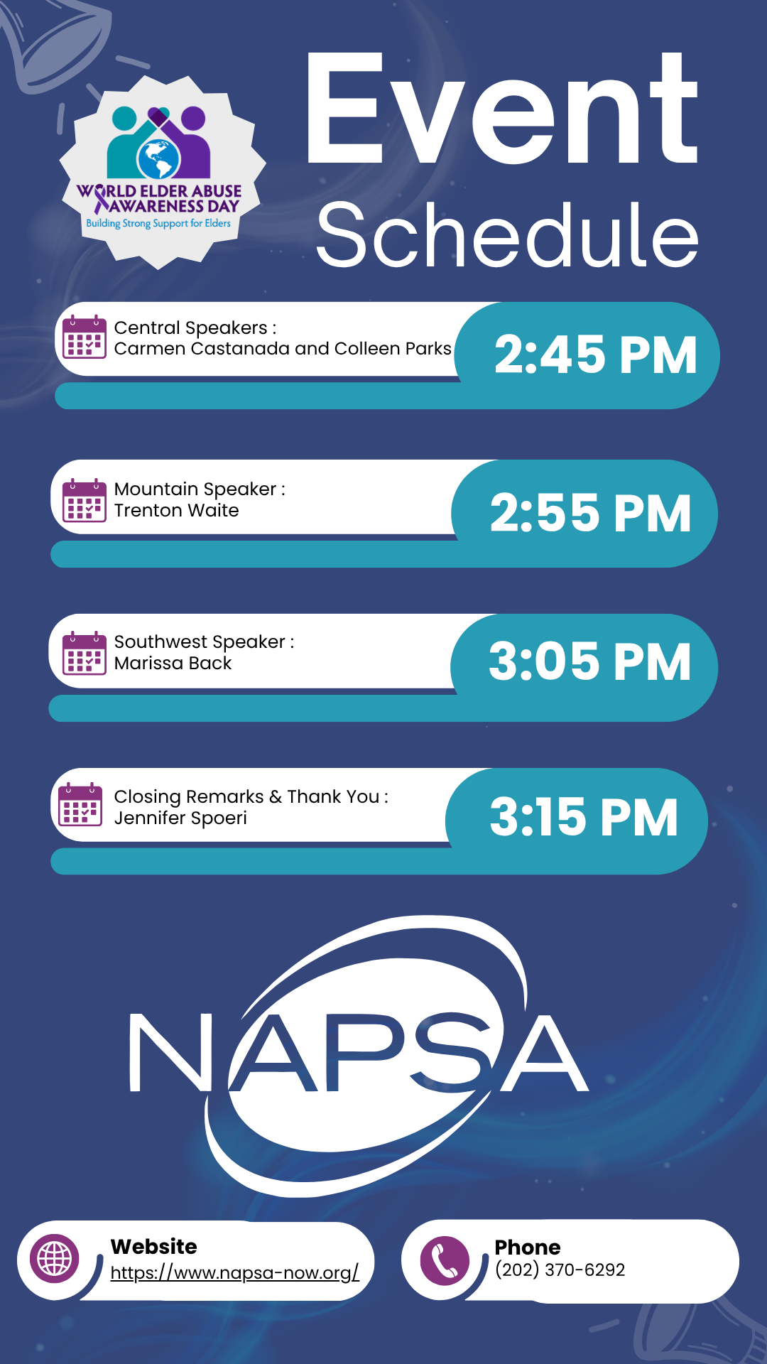 NAPSA WEAAD Agenda II