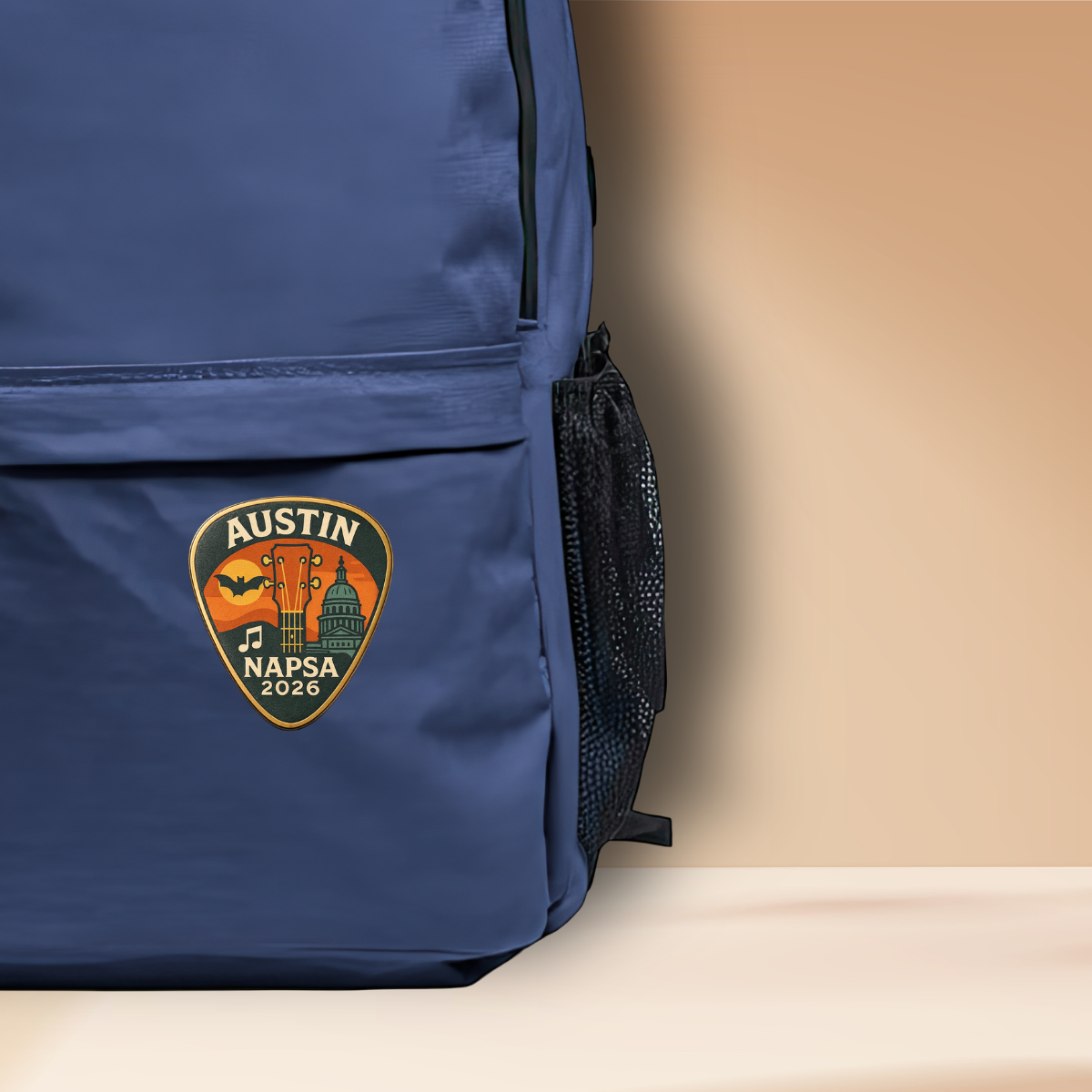 12 NAPSA Conference Pin on Backpack